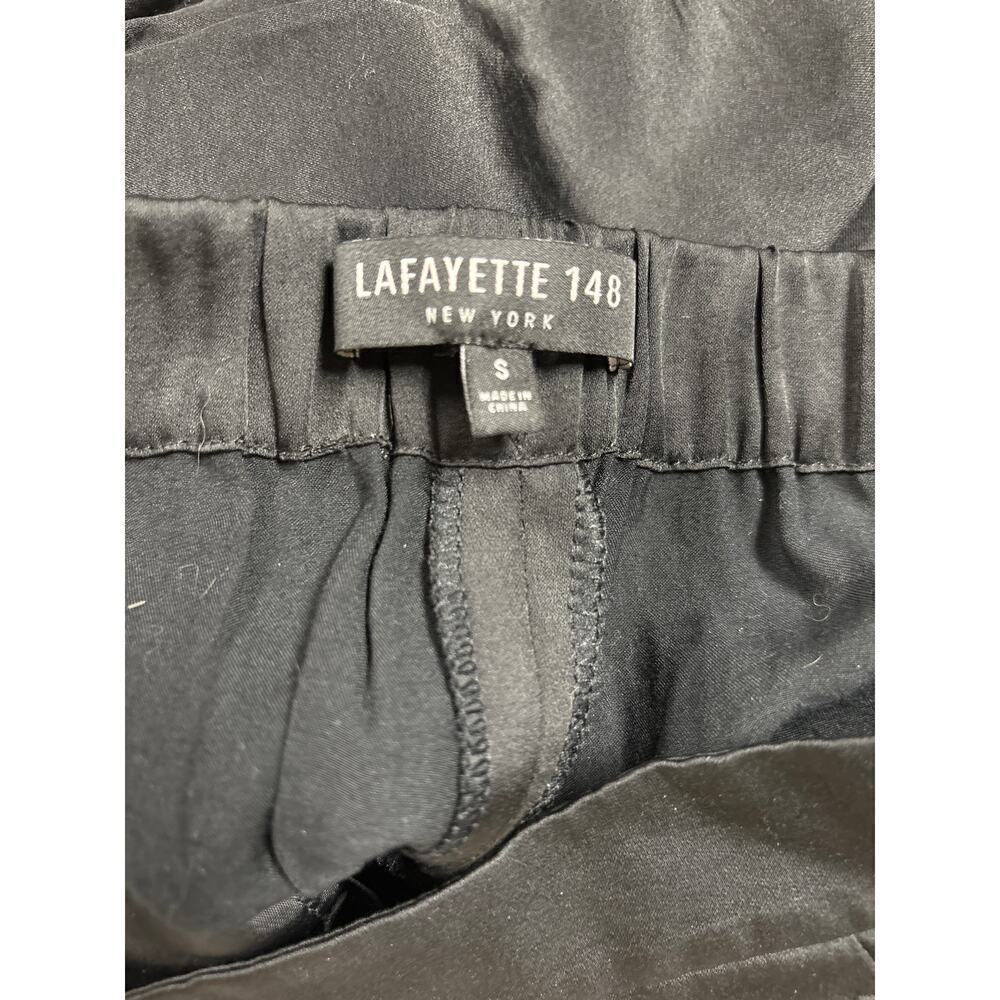 Lafayette 148 New York Black Pull On Dress Minimalist Lightweight Pants Size S - Picture 5 of 6